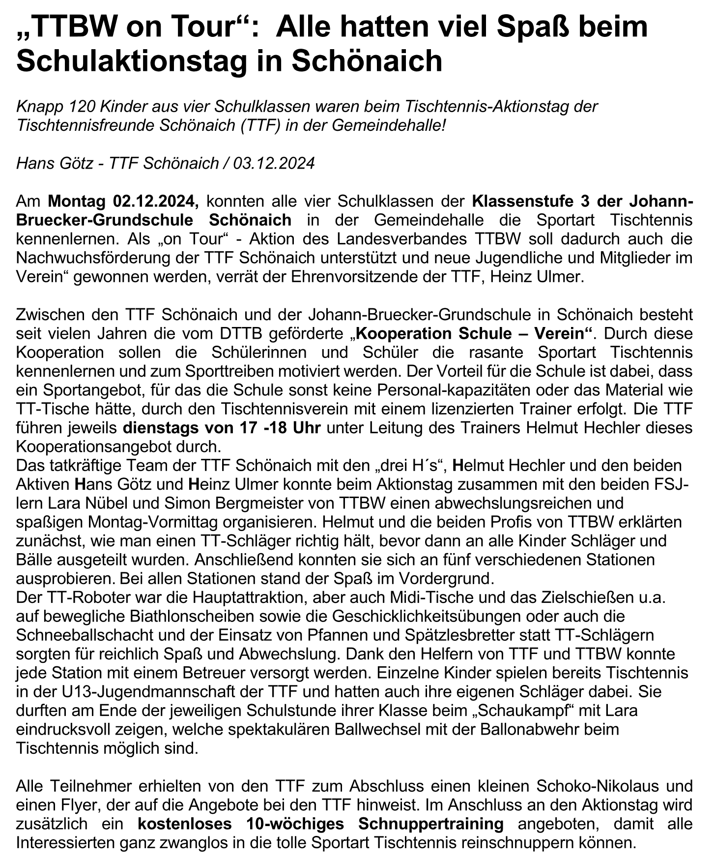 Pressebericht Mitteilungsblatt und HP Page 1